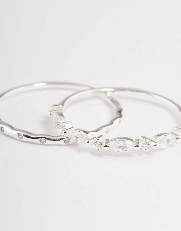 Lovisa - Sterling Silver Marquise Ring Pack