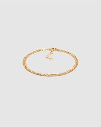 Elli Jewelry - Bracelet Triple Chain 925 Sterling Silver Gold-Plated
