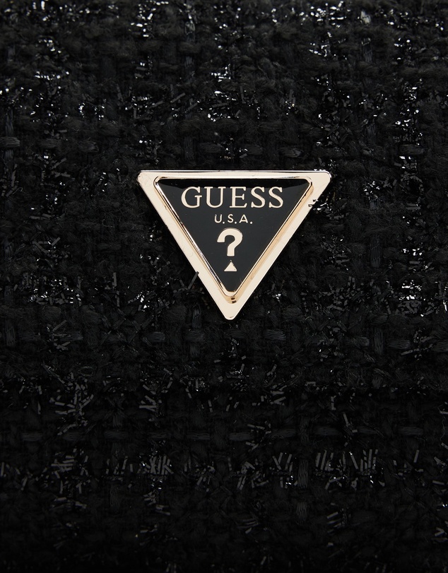 GUESS - Giully Mini 2 Comp Convertible Flap Tweed Bag