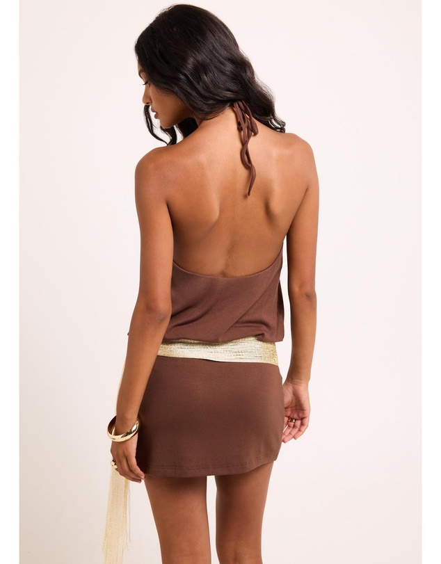 Alice In The Eve - Keely Halter Mini Dress