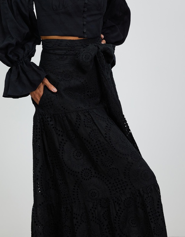 Asilio - Linen Broderie Skirt