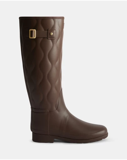 Hunter - Women’s Refined Tall Onion Quilt in Brown Bolt