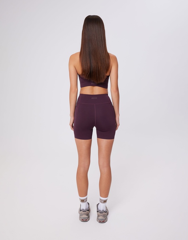 Upstate - Contour+ 5inch Pocket Bike Short - Merlot