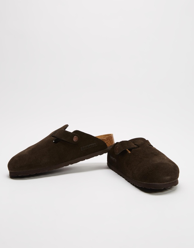 Birkenstock - Boston Soft Footbed Suede Narrow - Women's