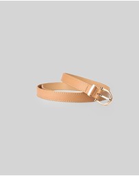 KAJA Clothing - Needle Buckle Belt - Khaki