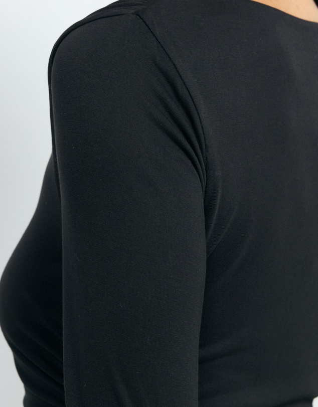 AERE - Emma Draped Cupro Top
