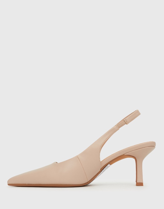 Betts - Wider Fit Jerry Slingback Stiletto Heel Pumps