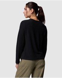 Columbia - Brea Falls Grid Crew LS Top