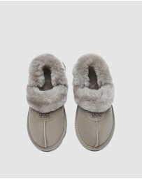 EVERAU - Australian Shepherd Ugg Waffle Fluffy Double Faced Sheepskin Upper House Shoes