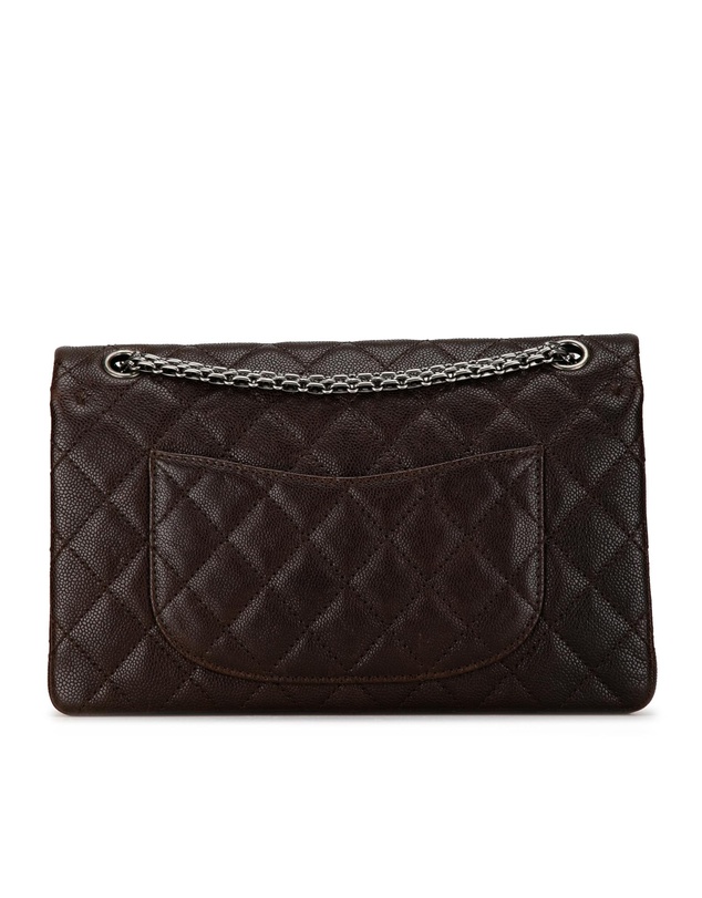 Pre-Loved by Azura Reborn - Pre-Loved Chanel Classic Double Flap Caviar Leather Shoulder Bag Grey