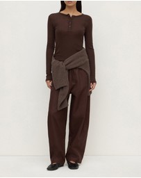 Assembly Label - Nora Merino Wool Henley Top