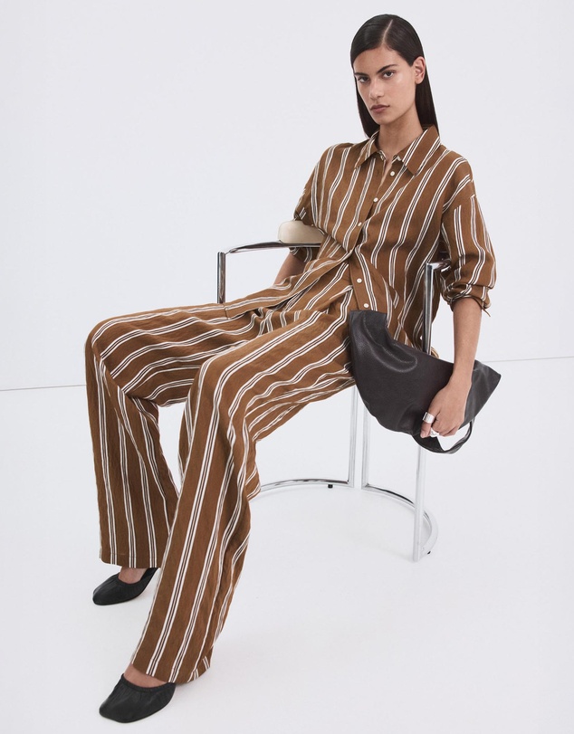 M.N.G - Pleated Striped Trousers