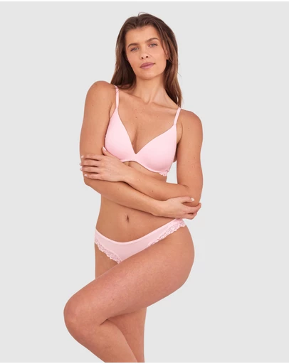 Bras N Things - NKD Push Up Wirefree Bra - Pink