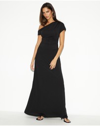 Dazie - Mojito Draped Maxi Dress