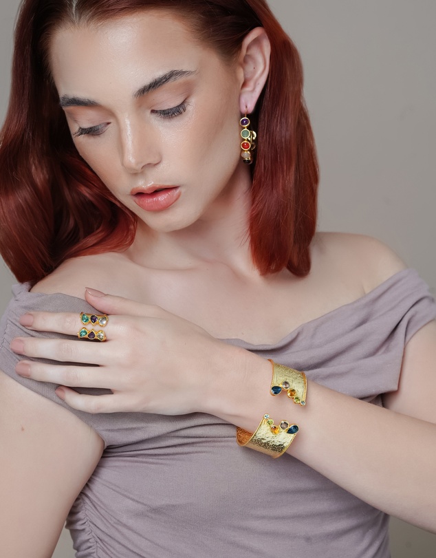 Meshca - Trio Spirit Bridge Ring