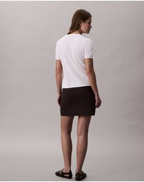 Calvin Klein - Pointelle Cap Sleeve Baby Tee