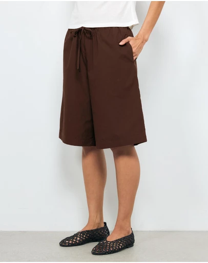 AERE - Kirra Poplin Bermuda Shorts