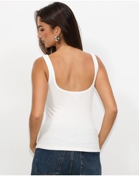 Dazie - Edie Rib Tank Top