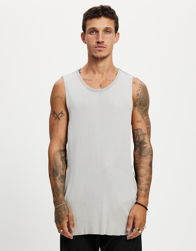 Surrounded By Ghosts - The Titanium Rib Knit Muscle T-Shirt