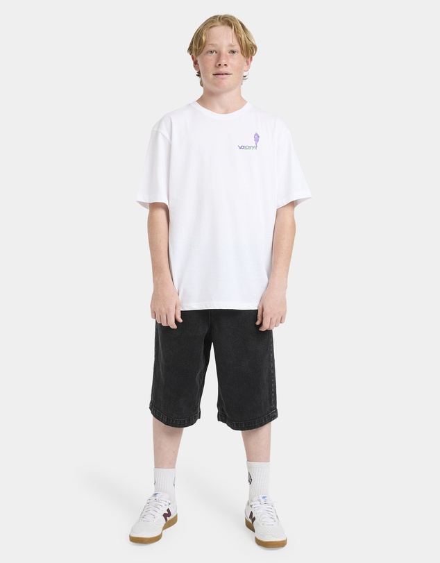Volcom - Boys 8 to 16 Freazy Loose Denim Shorts