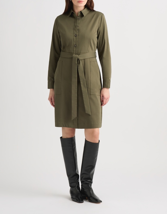 David Lawrence - Marabel Cotton Sateen Dress