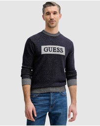 GUESS - Jack Cotton Box Logo Sweater