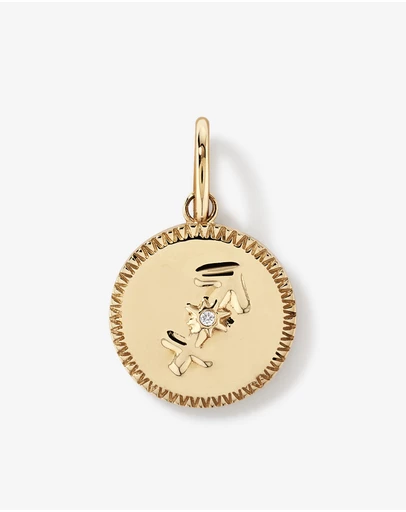 Michael Hill - Diamond Accent Sagittarius Zodiac Pendant in 10kt Yellow Gold