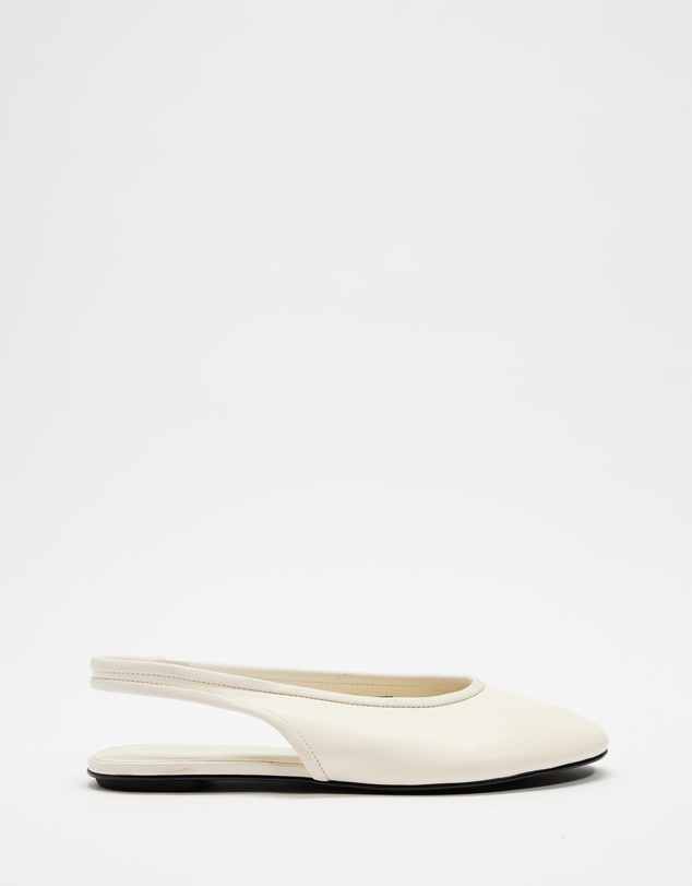 Atmos&Here - Marlowe Leather Sling Back Ballet Flats