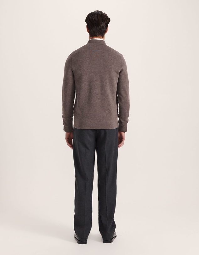 SABA - Franklin Quarter Zip Wool Knit Polo