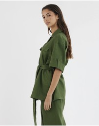 Amelius - Jade Oversized Linen Shirt