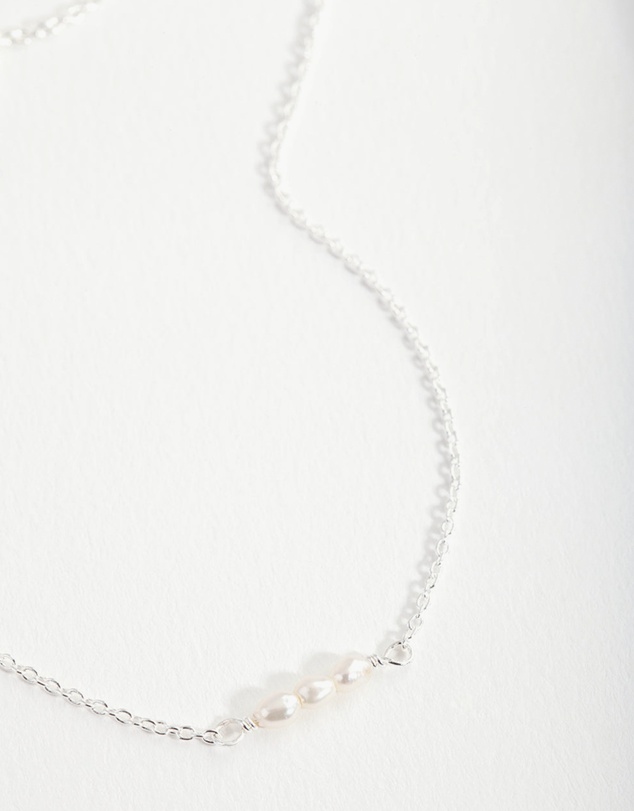 Lovisa - Sterling Silver Mini Pearl Bracelet