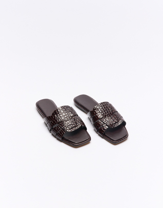 Walnut Melbourne - Agnes Leather Slide