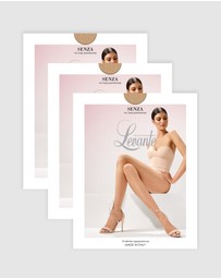 Levante - 3 Pack Senza No Toes Pantyhose