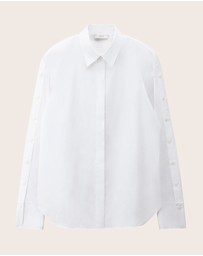 IDA+S - Matilda Oversized Stretch Cotton Blouse