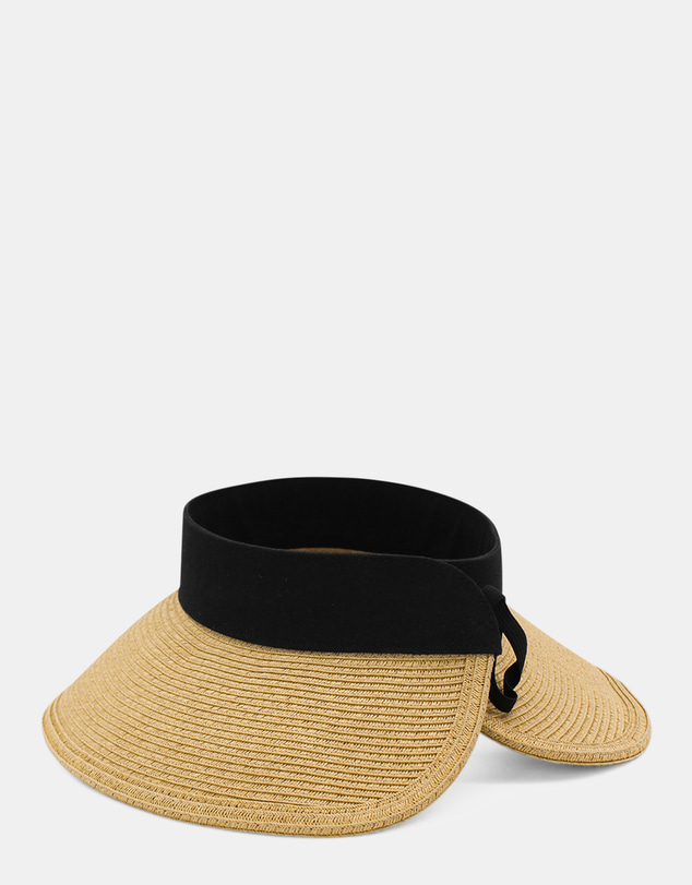 Morgan & Taylor - Demi Braided Visor in Tan Brown