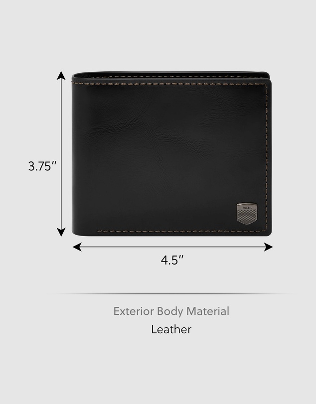 Fossil - Hayes Black Wallet