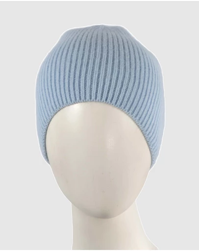 Max Alexander - European Made Blue Soft Wool Beanie
