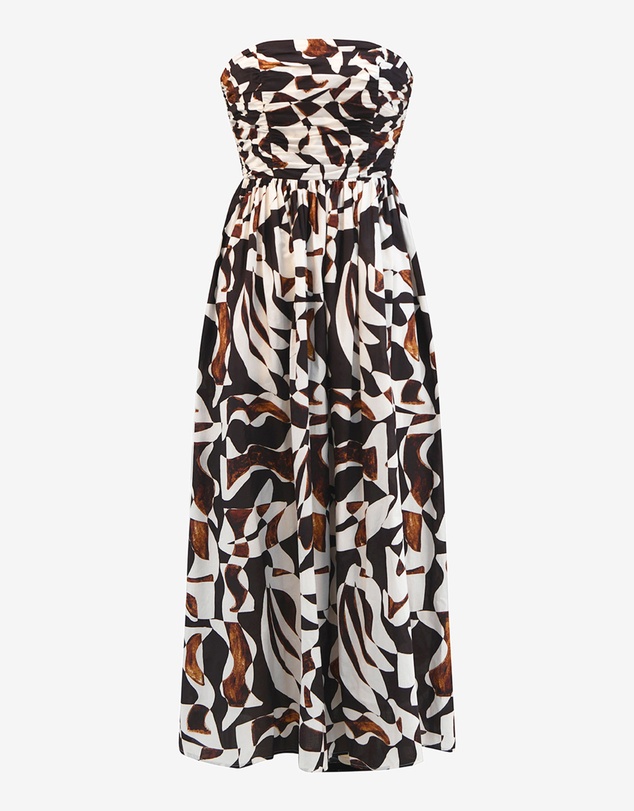 Forcast - Hazel Printed Strapless Dress