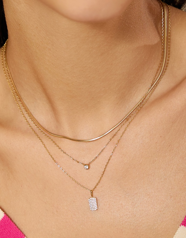 Ania Haie - Gold Pave Pendant Necklace