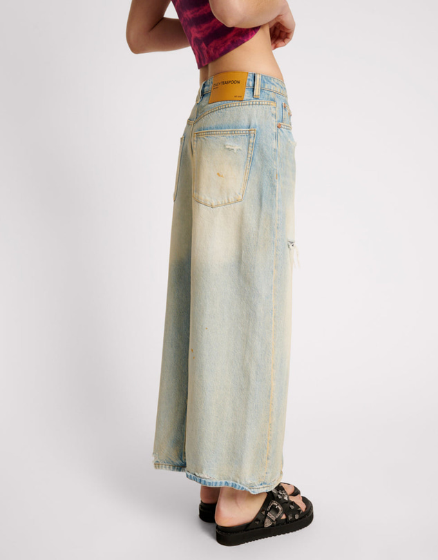 ONE TEASPOON - Dirty Kansas Patsy Longline Denim Skirt