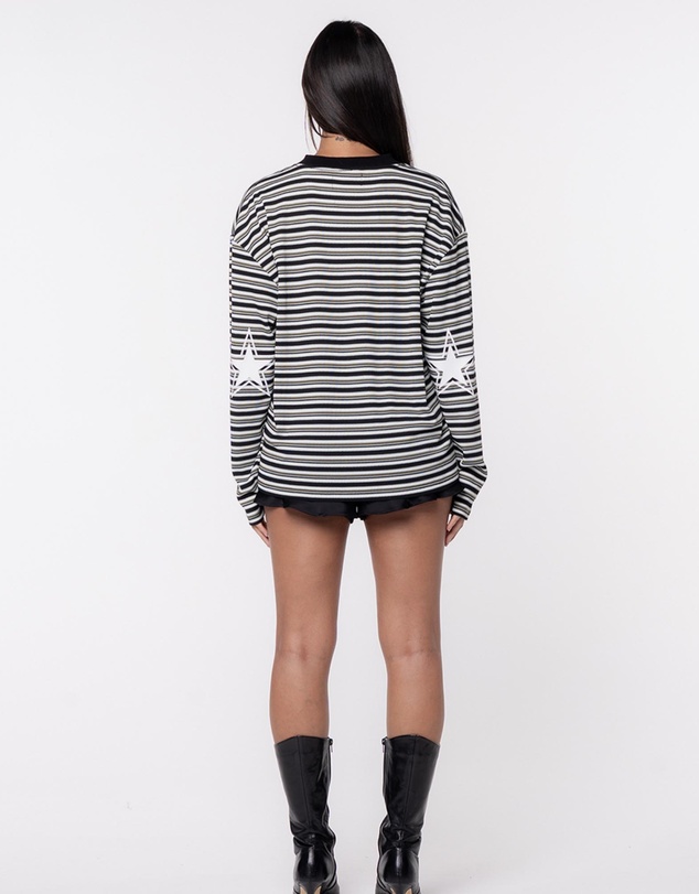 JGR & STN - Starred Long Sleeve T-Shirt