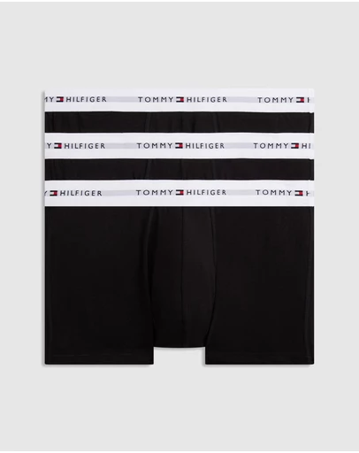 Tommy Hilfiger - 3-Pack Essential Logo Waistband Trunks
