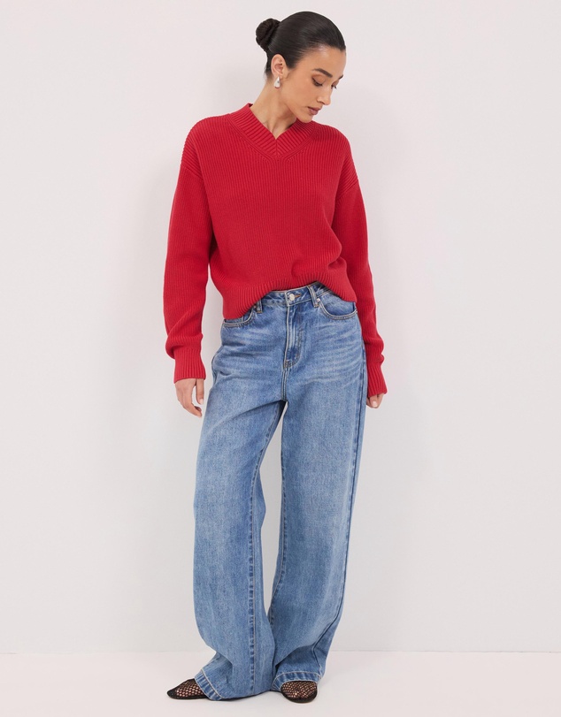 Calli - Ronnie V-Neck Jumper