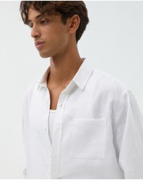 AERE - Resort Linen LS Shirt