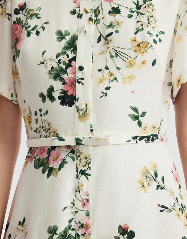 LEO LIN - Becca Short Sleeve Midi Dress
