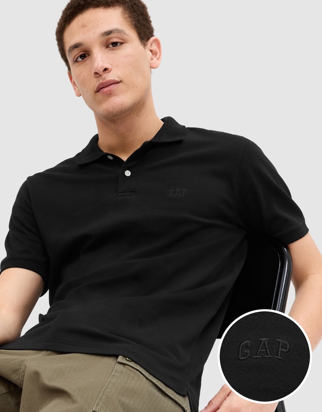 GAP - Gap Logo Pique Polo Shirt
