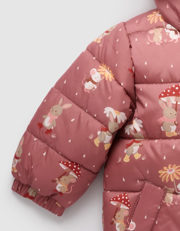 Purebaby - Shearling Lined Puffer Jacket -Kids-Babies