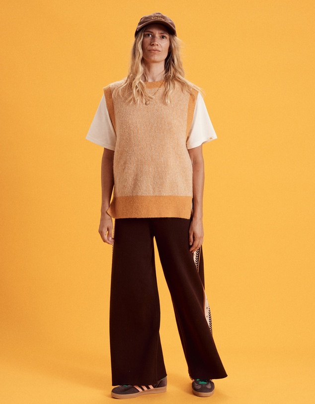 Banabae - Twilight Side Stripe Knit Pants - Ladies