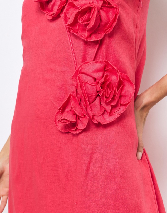 AERE - Mika Placement Flower Maxi Dress