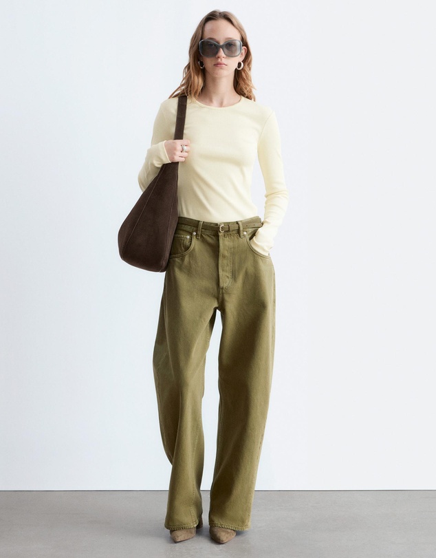 & Other Stories - Ribbed Long-Sleeve Top